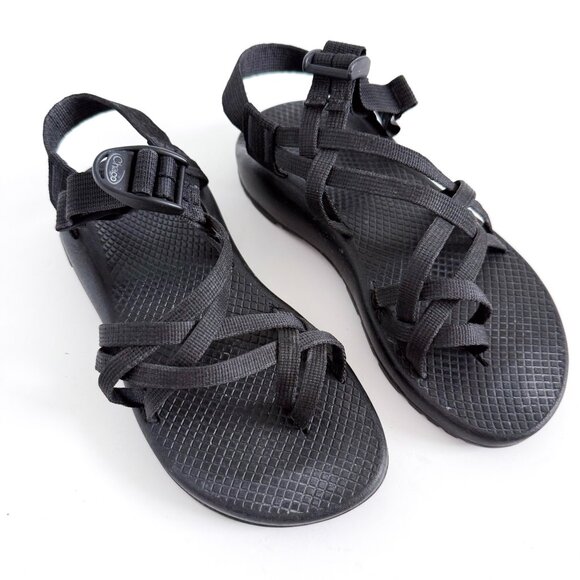 Chaco Women's ZX/2 Dual Adjustable Strap Classic Sandals Black 7 Water Shoes - Picture 1 of 7